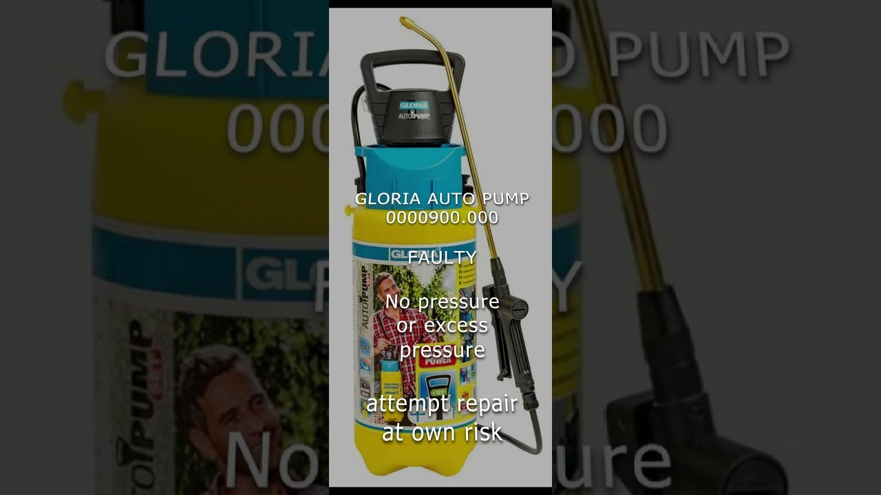 Gloria autopump sprayer faulty repair broken  Kompressor reparieren  microswitch