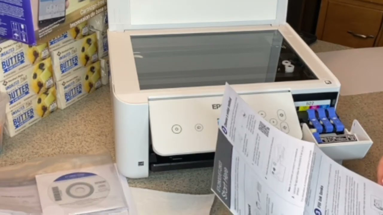 Setting up new edible printer