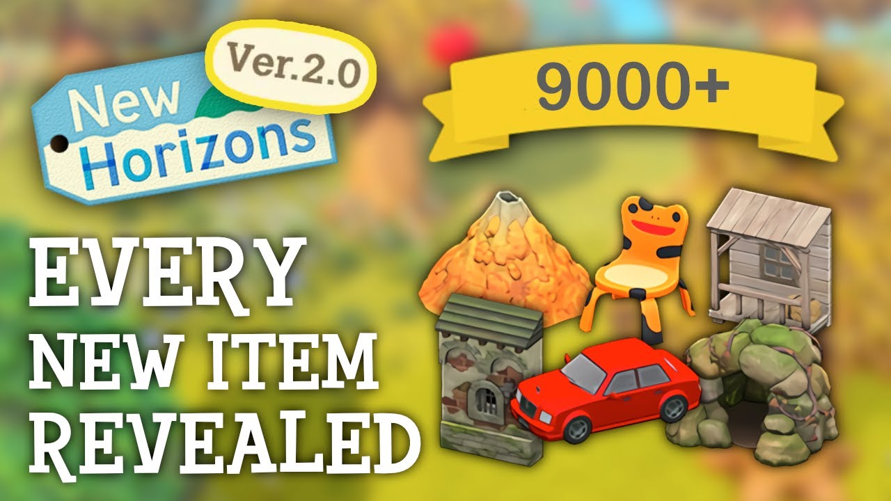 Animal Crossing New Horizons &mdash; представлено более 9000 НОВЫХ ПРЕДМЕТОВ (обновление 2.0)