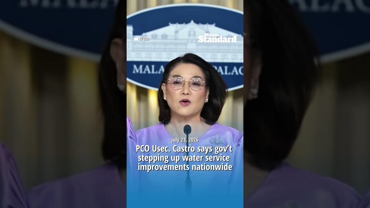 PCO Usec. Castro says gov&rsquo;t stepping up water service improvements nationwide