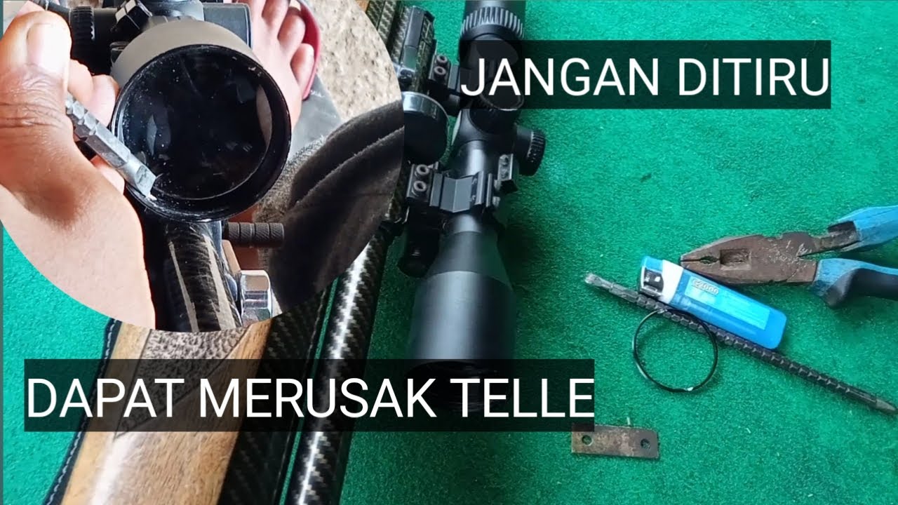 Buka pengunci lensa depan teleskop DISCOVERY VTR 3-9*40IRAC!! TONTON SAMPAI HABIS!!!