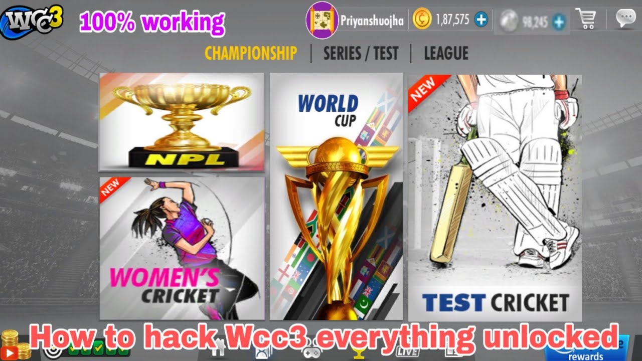Wcc3 mod apk version 1.0 ll Wcc3 mega hack everything unlocked in version 1.0 ll