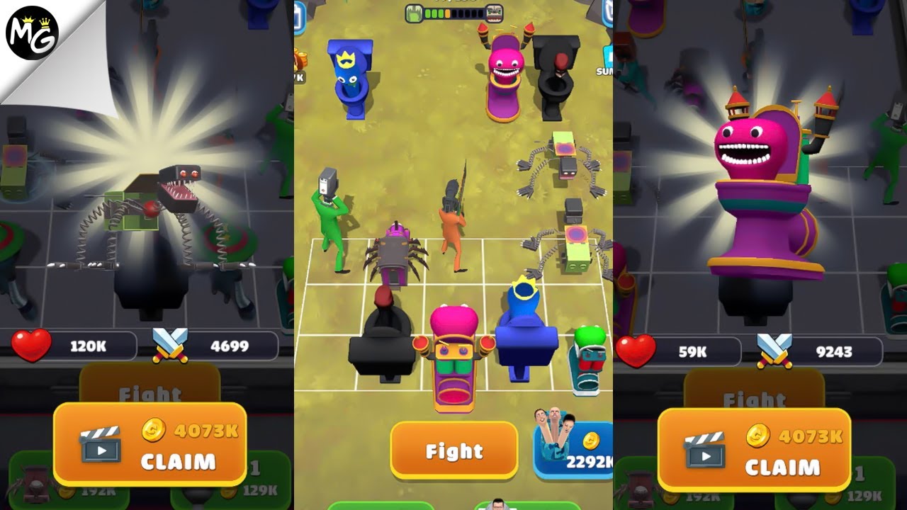 Mendapatkan Robot Boxy Boo Terkuat dan Skibidi Toilet Jumbo Josh Pink | Main Game Skibidi Tolet