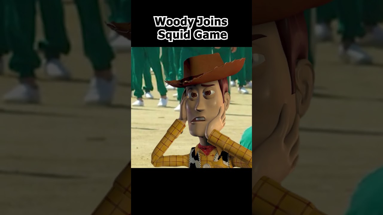 Woody Joins Squid Game #toystory