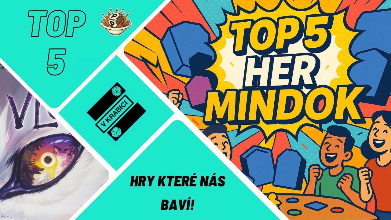 NEJLEPŠÍ DESKOVKY OD MINDOKU | TOP 5 S RUDOU A JENÍKEM