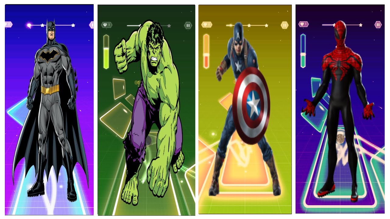 “Spider-Man, Hulk & Friends Play Tiles Hop (Crazy Combo Edition)”