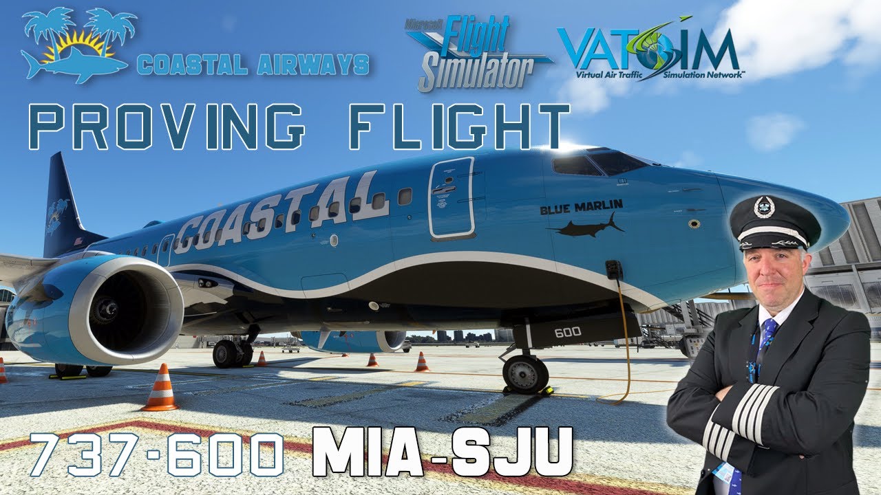 Virtual Airline Pilot for Flight Simulator | Realistic Virtual Airline ops | MIA-SJU 736