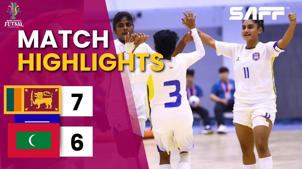 Sri Lanka vs Maldives Futsal Highlights | Sri Lanka Win 7–6 | SAFF Futsal Championship