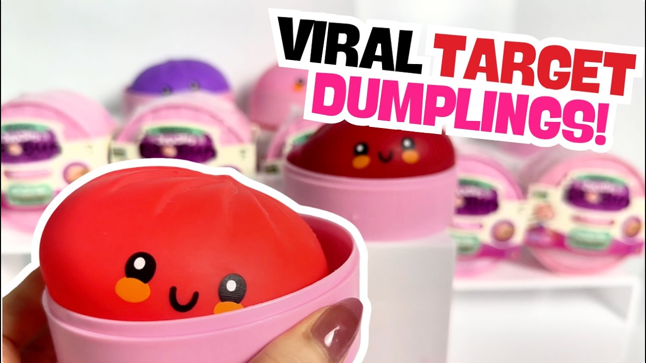 Valentine's Mystery Dumplings Unboxing! ROSE GOLD DUMPLING? Bao Buns from Target! #unboxing #squishy
