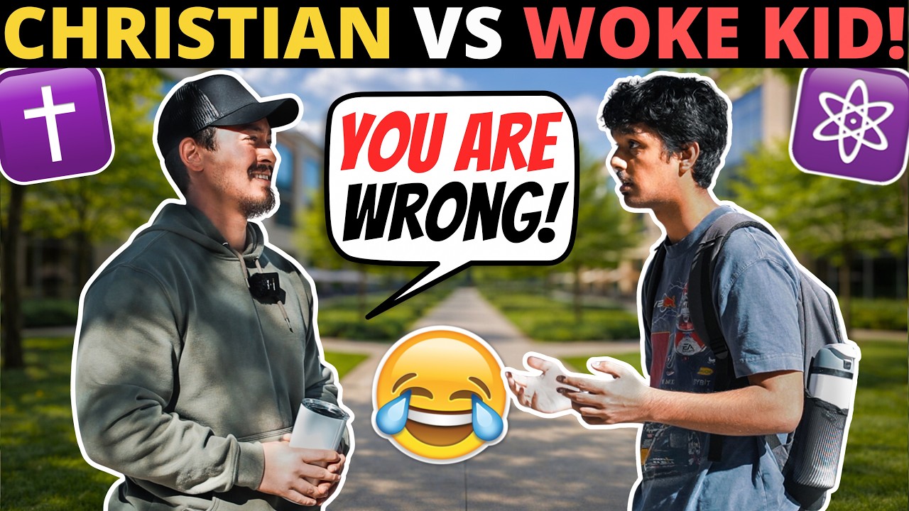WOKE Student DEBATES Christian On Morality & God!