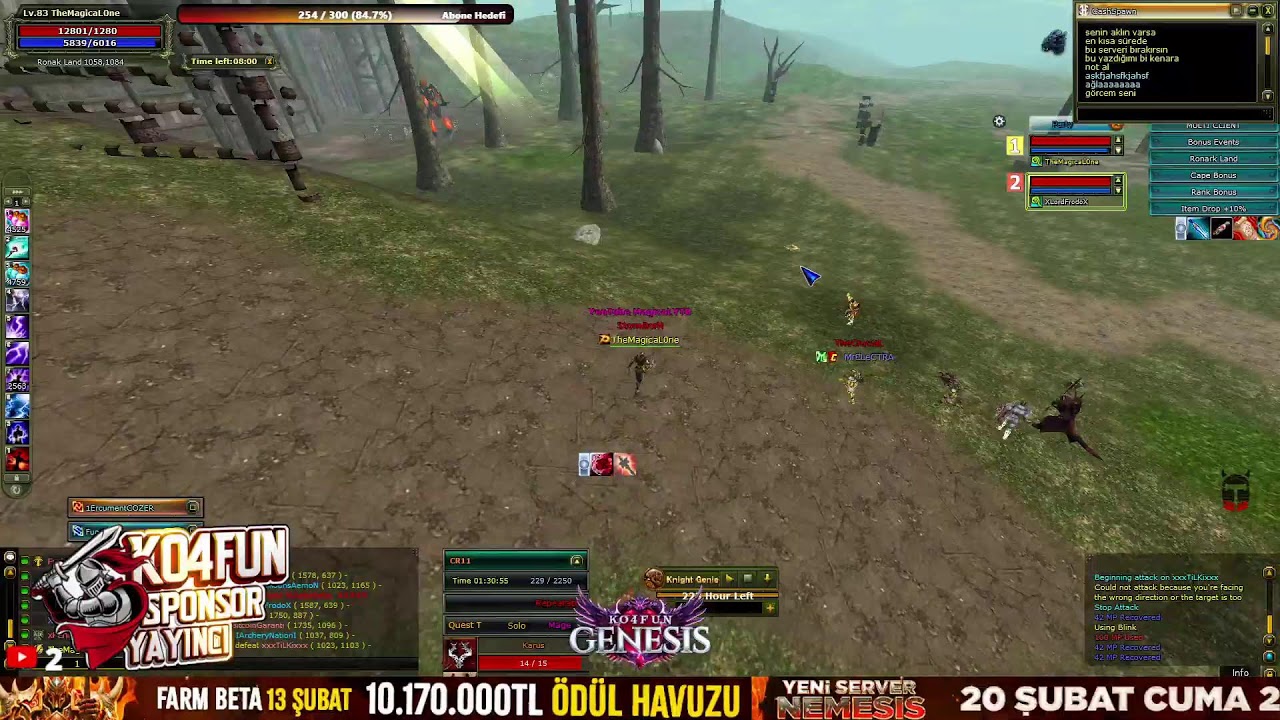 #KO4FUN 🏆  TheMagicaLOne / Mage PK 🔥 Immortal 🔥 #Knight Online PVP #Canlı Yayın