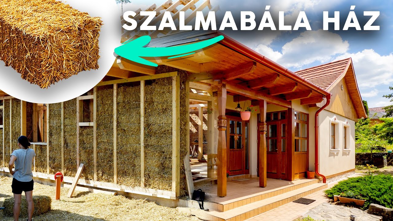 Szalmából építettek HÁZAT a családjuknak ❤️