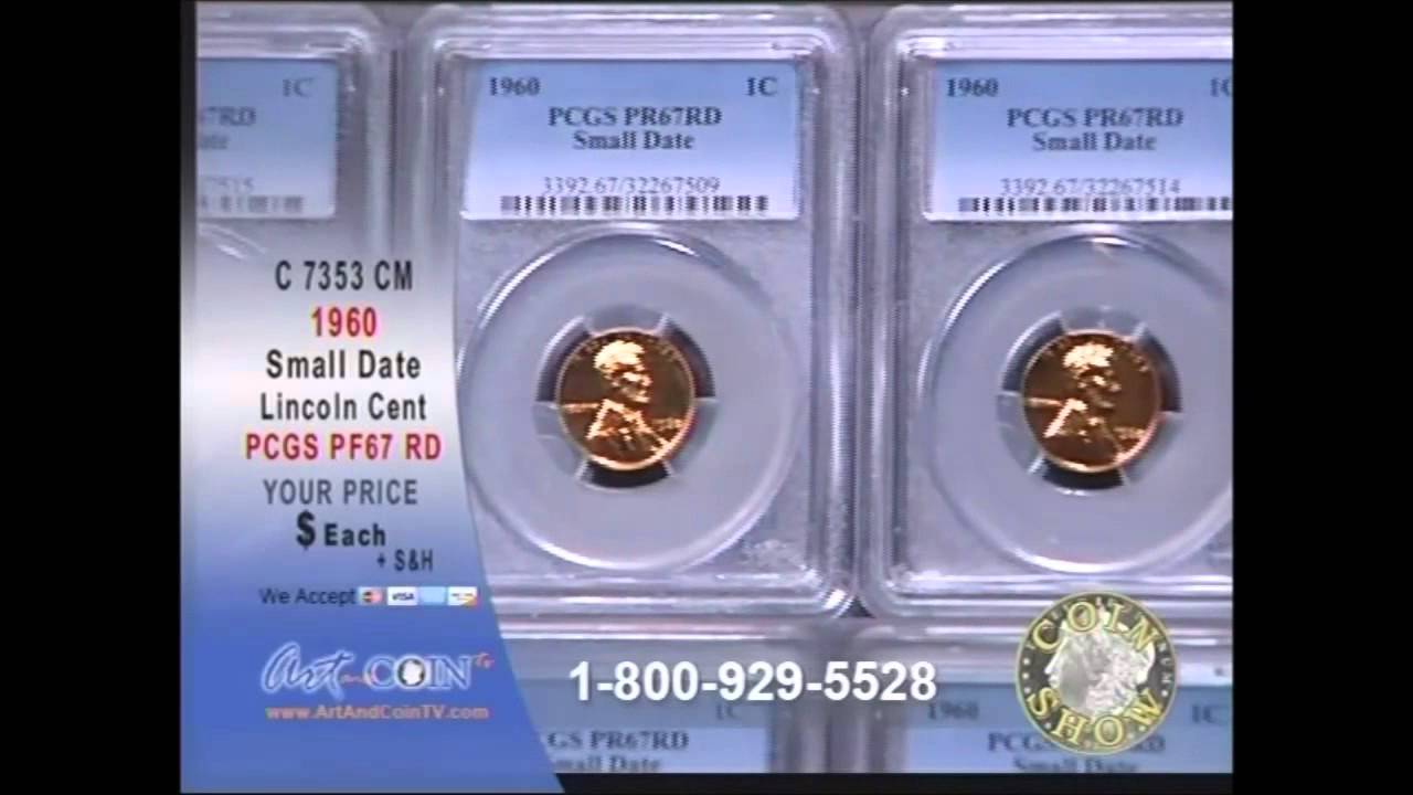1960 PCGS PF67RD Small Date Lincoln Cents on Art and Coin TV