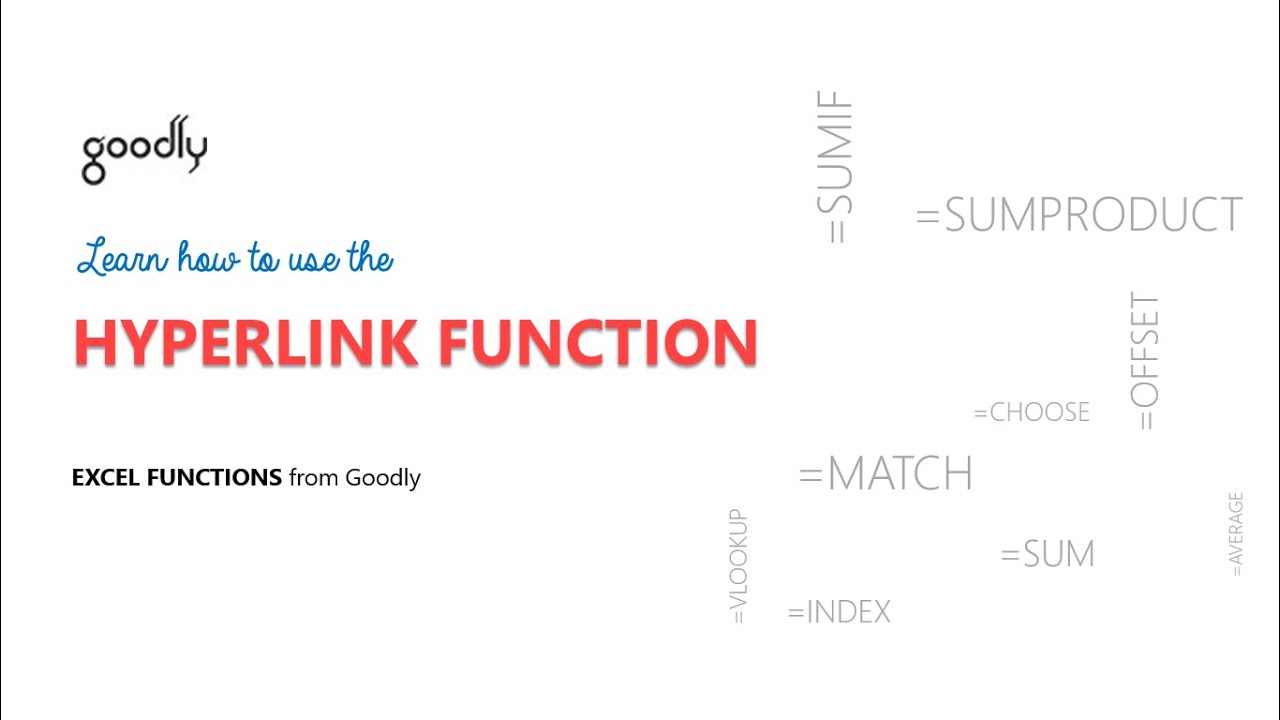 HYPERLINK Function in Excel