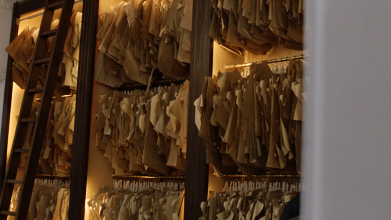 The Anderson and Sheppard Bespoke Shop at 32 Old Burlington Street, Mayfair, London.