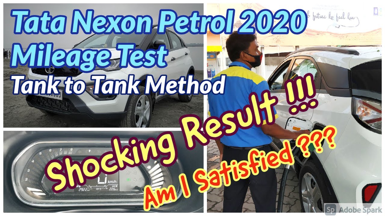 Tata Nexon Petrol 2020 Mileage Test | Tank to Tank Method | Unexpected Result | Nexon XM