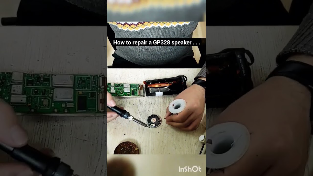 How to repair a GP328 speaker...