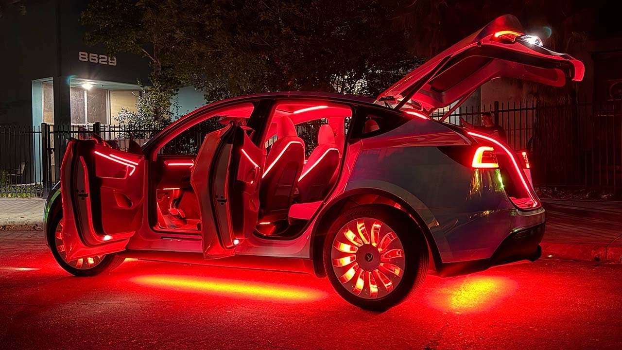 ULTIMATE Tesla Model Y LED Glow Up! Full XKGlow Lighting Transformation | Fantazy Motorsports