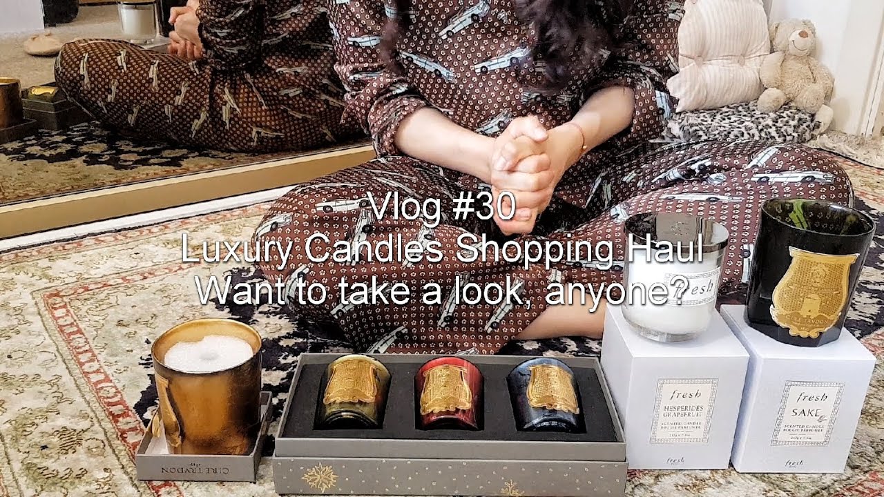 【SUB】伦敦Vlog #30 - 限量版香薰蜡烛购物开箱分享|小撇步| Luxury limited edition candles haul unbox | Cire Trudon | Fresh