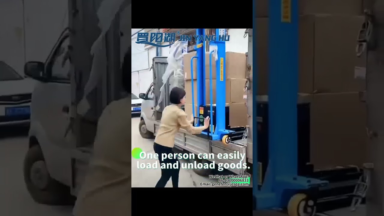 self lifting stacker with load of 1T, lifting height 1.6m