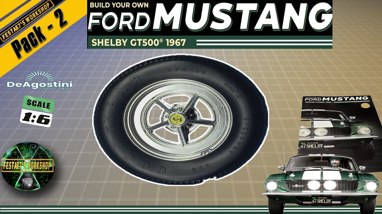 BUILD Your Own FORD MUSTANG SHELBY GT500 - 1:6 scale - DeAgostini - Pack 2