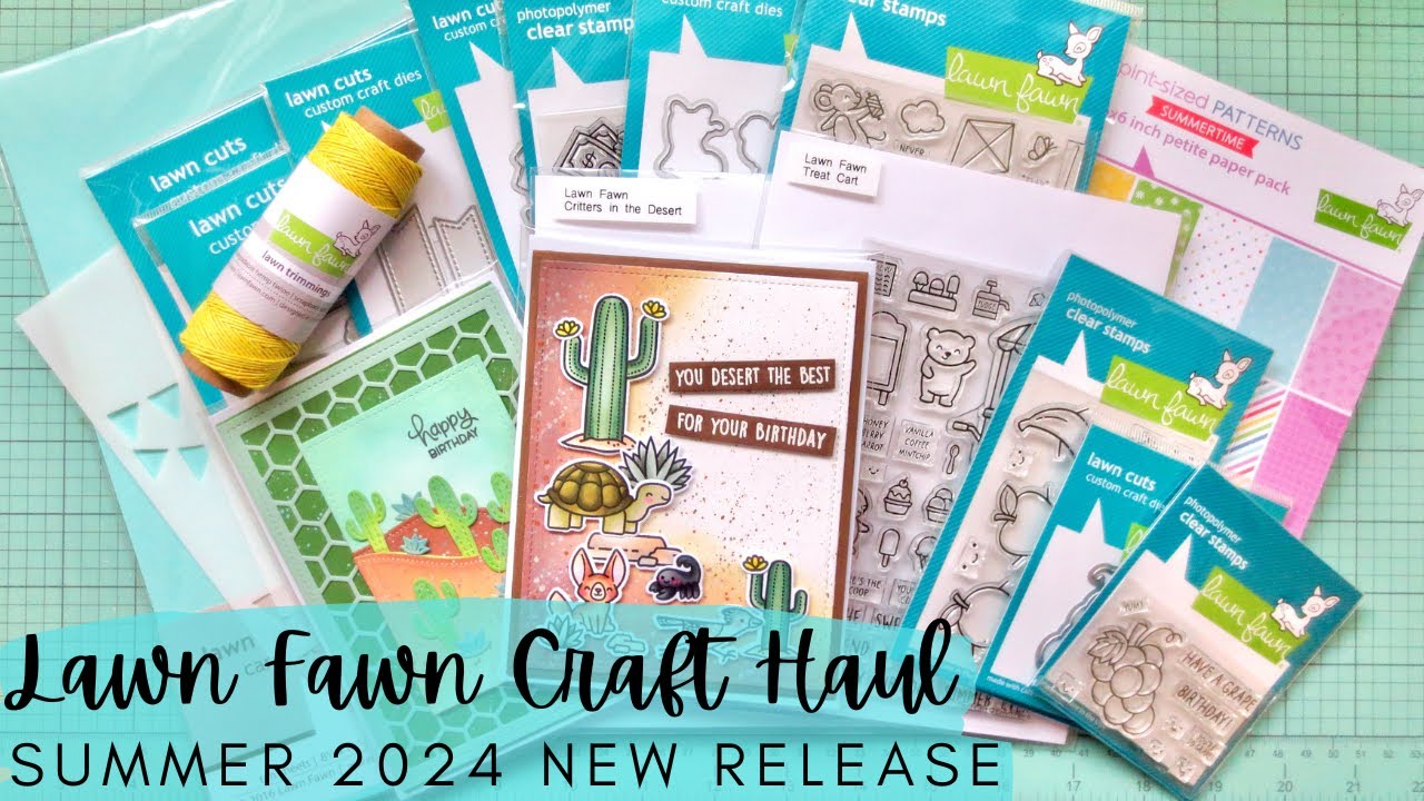 Lawn Fawn NEW RELEASE Haul | Summer 2024 | Card Making Supplies Unboxing