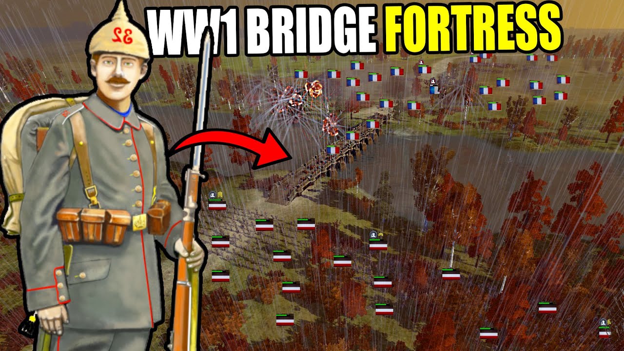 5,000 WWI French Army Death Charge BRIDGE FORTRESS! - Total War: Great War #4