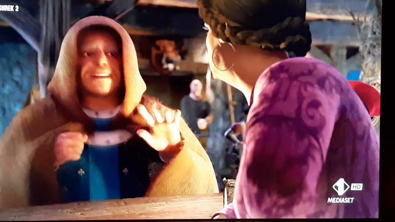 Shrek 2 (2004) il re va alla mela avvelenata a vedere il gatto con gli stivali
