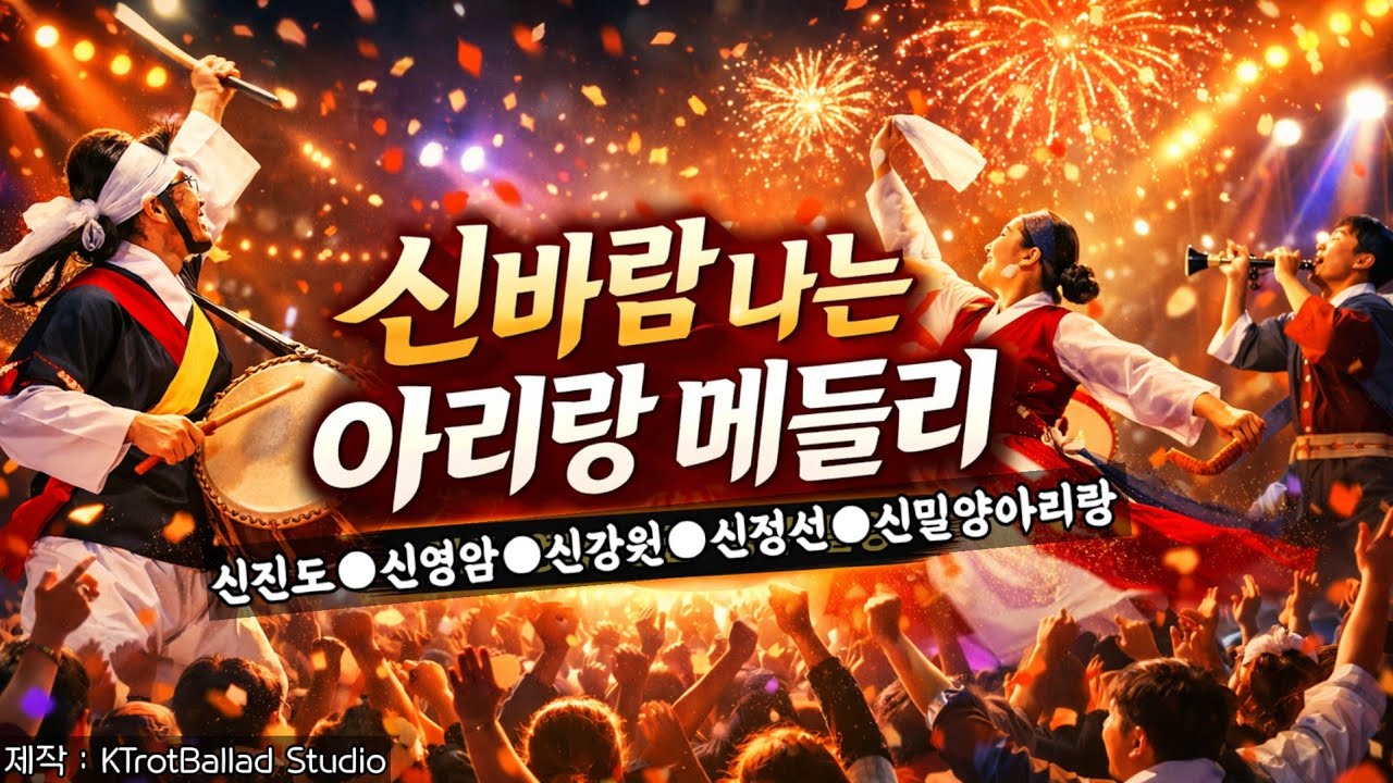 [신바람나는아리랑메들리]국악트롯|#신바람나는아리랑메들리#신아리랑#국악메들리#전통가요#진도아리랑#영암아리랑#강원도아리랑#정선아리랑#밀양아리랑#신명나는노래#흥겨운노래#정통트롯#국악트롯