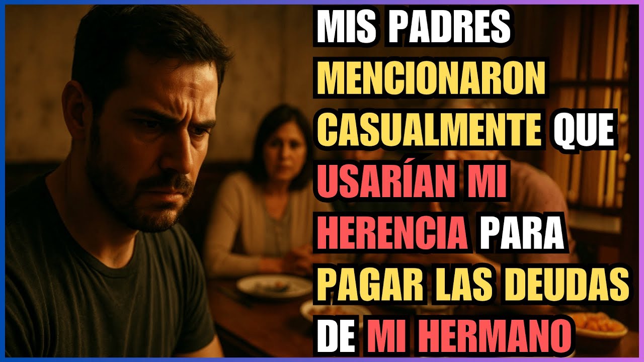 MIS PADRES MENCIONARON CASUALMENTE QUE USARÍAN MI HERENCIA PARA PAGAR LAS DEUDAS DE MI HERMANO