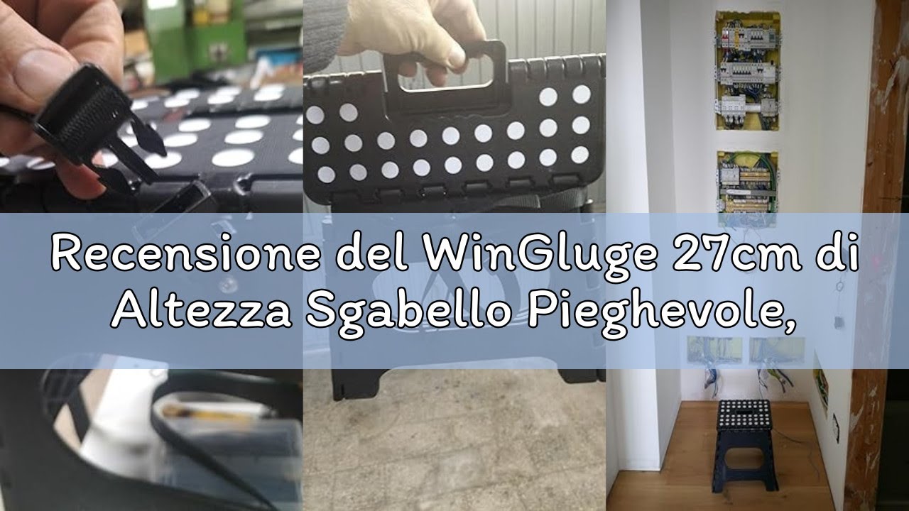 Recensione del WinGluge 27cm di Altezza Sgabello Pieghevole, Sgabelli Pieghevoli, Gradino Pieghevole