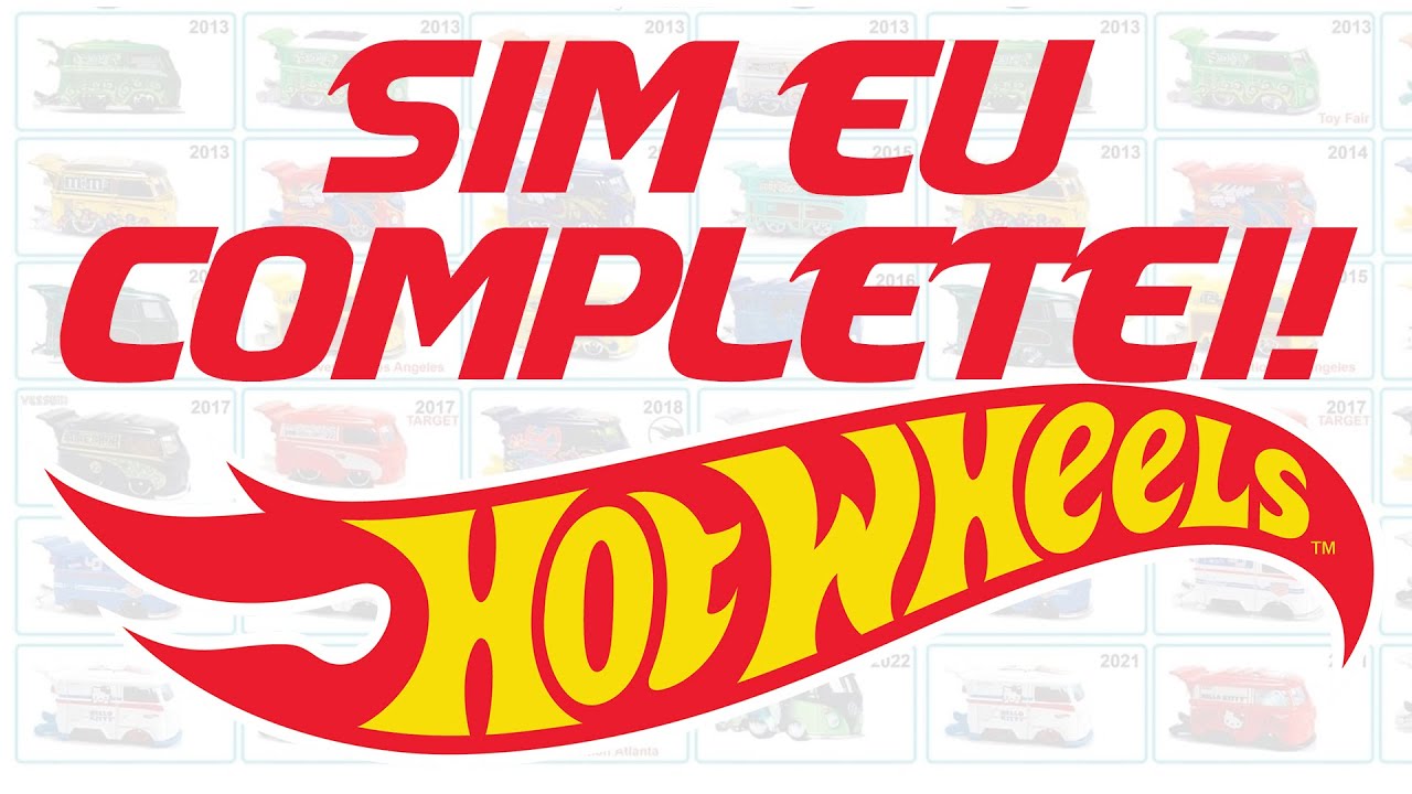 MINHA COLEÇÃO COMPLETA DE KOMBI HOT WHEELS