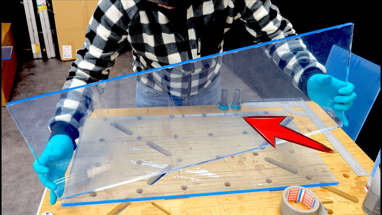 Aquarium bauen:  Becken aus Acrylglas kleben 😱🤬 (1/2)