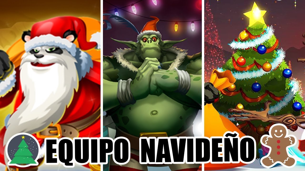 🎅 EQUIPO NAVIDE&Ntilde;O!🎁 PANDA CLAUS + FIRUS + FLIRTY!! - Monster Legends #iMigboReto