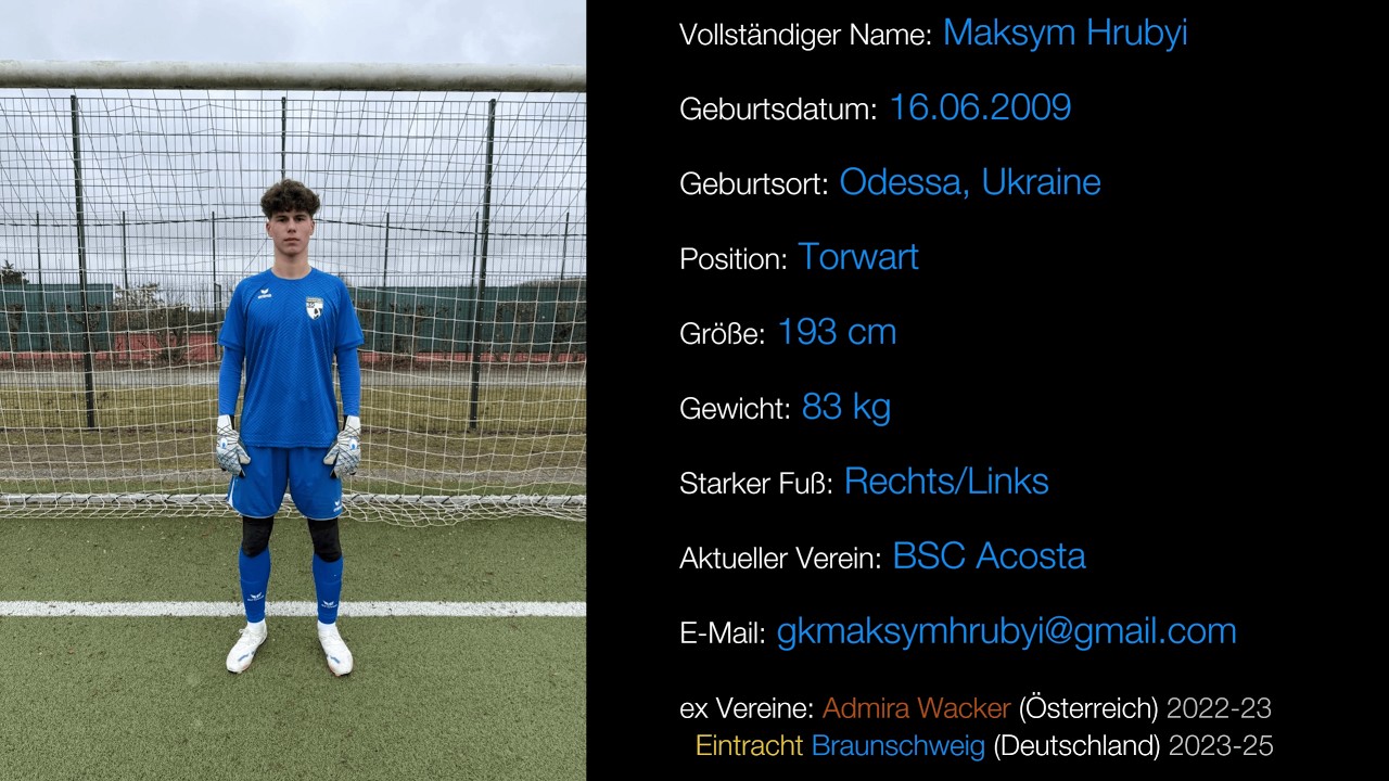 Maksym Hrubyi | Goalkeeper | February 2026