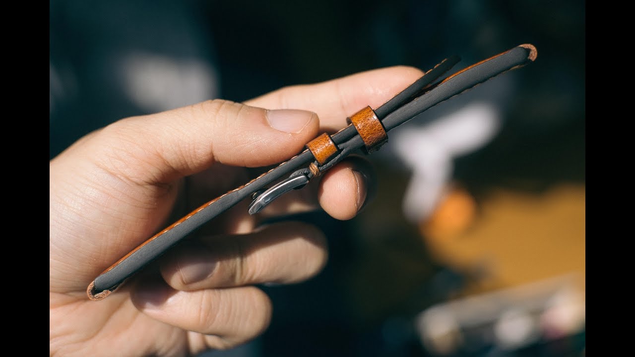 Leather craft basic: Edge coating, heatable edge paint