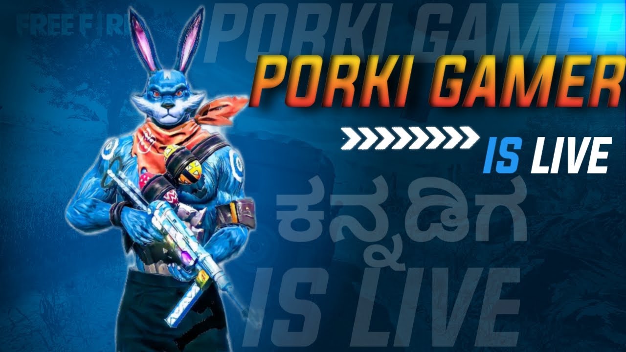 2 VS 4 Live.. PORKI GAMER 💛❤ಕನ್ನಡ💛❤ #freefirelive #freefire #freefirekannada