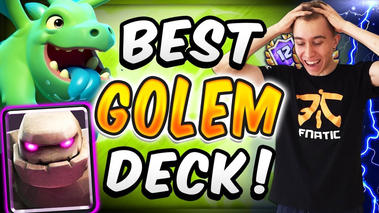 CURRENT BEST GOLEM DECK IN CLASH ROYALE!