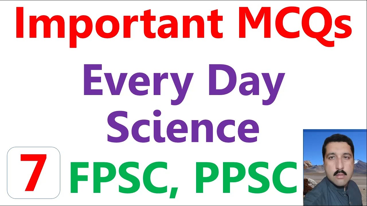 FPSC Past Paper Solution Assistant Director Airport Security Force Every Day Science MCQs