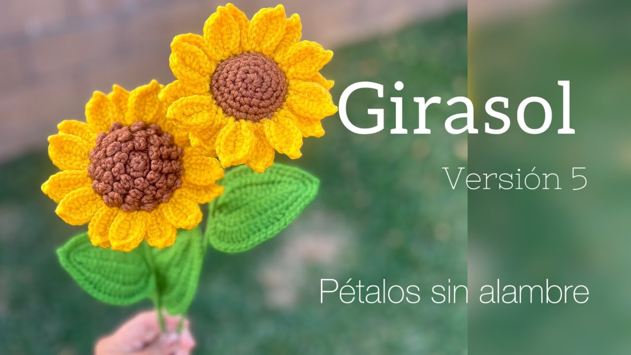Girasol versión 5-pétalos sin alambre.