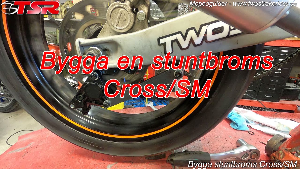Rexxy visar hur man bygger en stuntbroms på en cross/sm moped