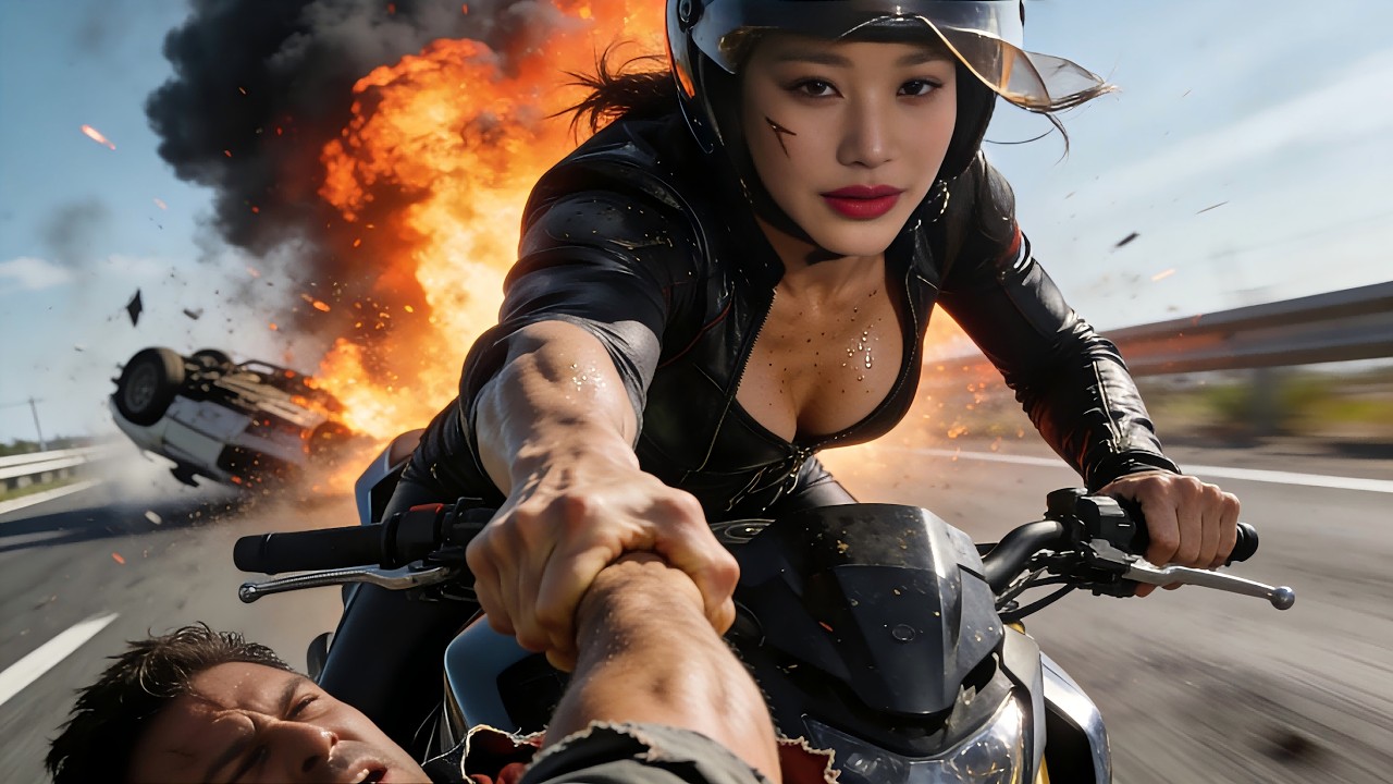 Epic martial  fantasy:Terrorists Trap a Man in the City — A Speed Queen Breaks Through to Save Him!
