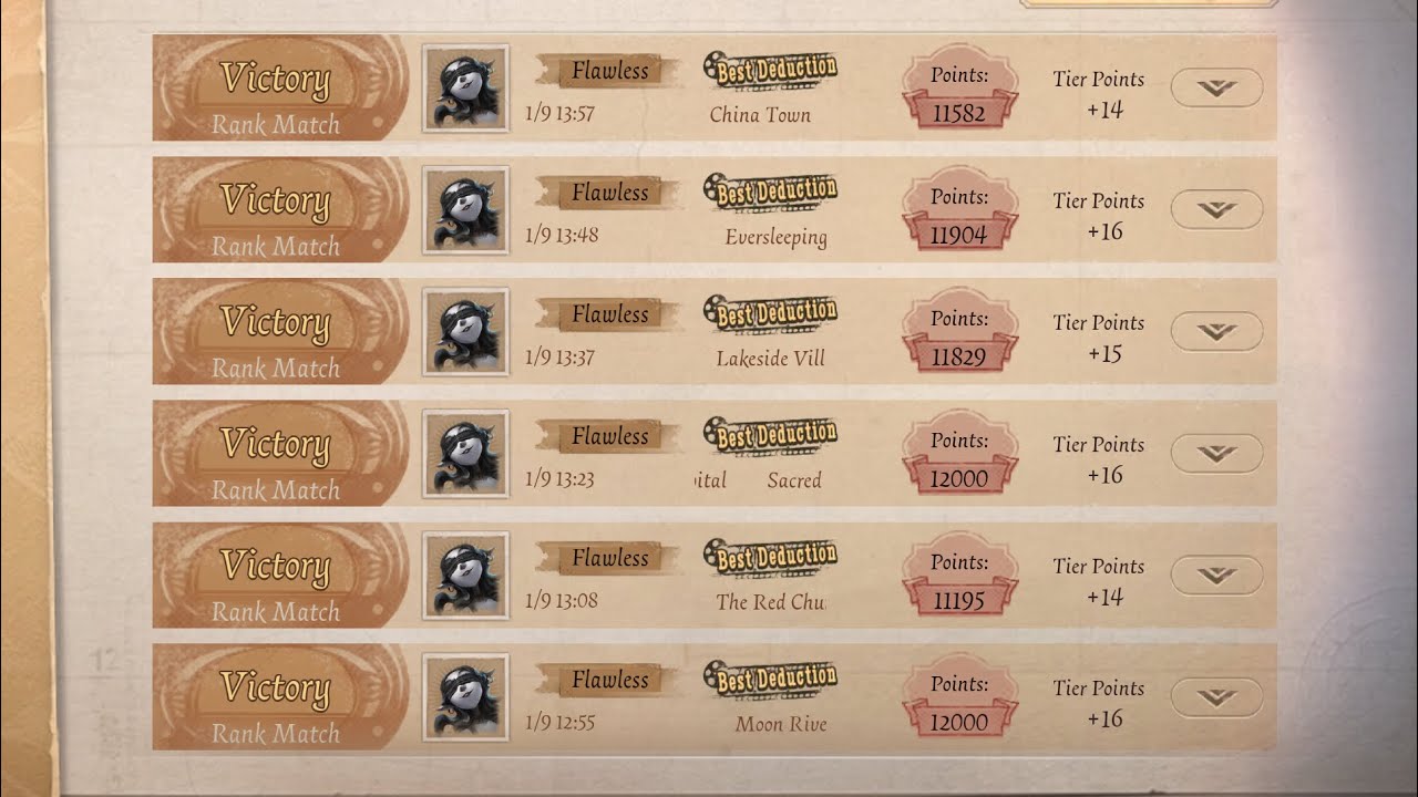 COA Ranking because I want the cool frame