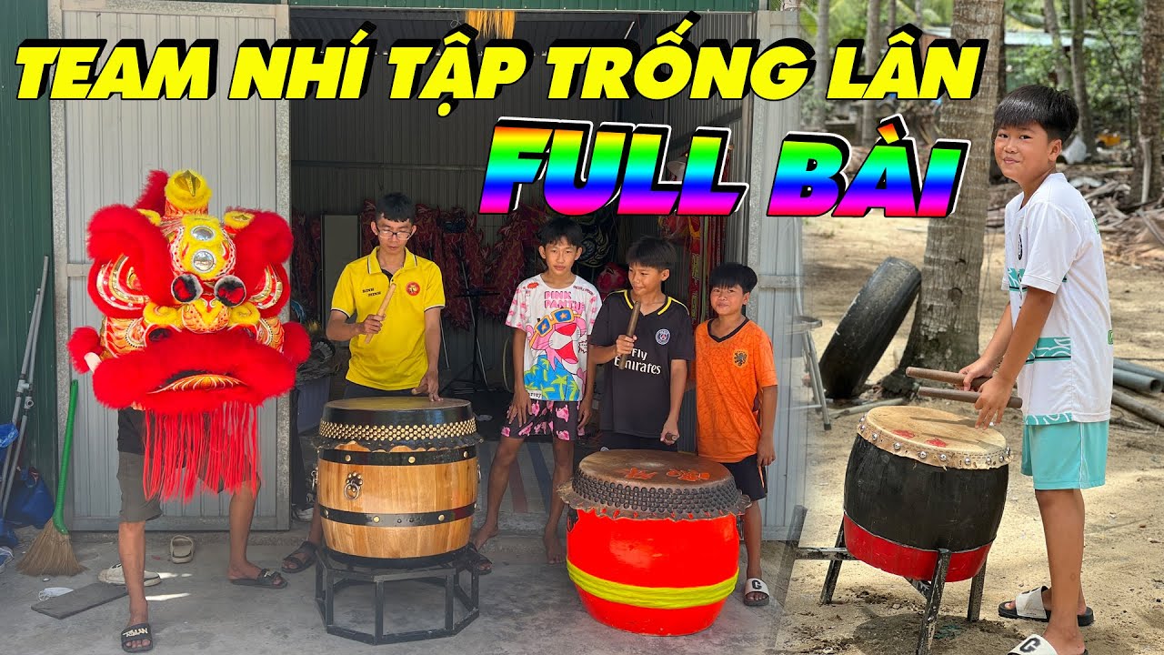 Bình Minh TV | Full Bài Tập Đánh Trống Múa Lân Cho Người Mới