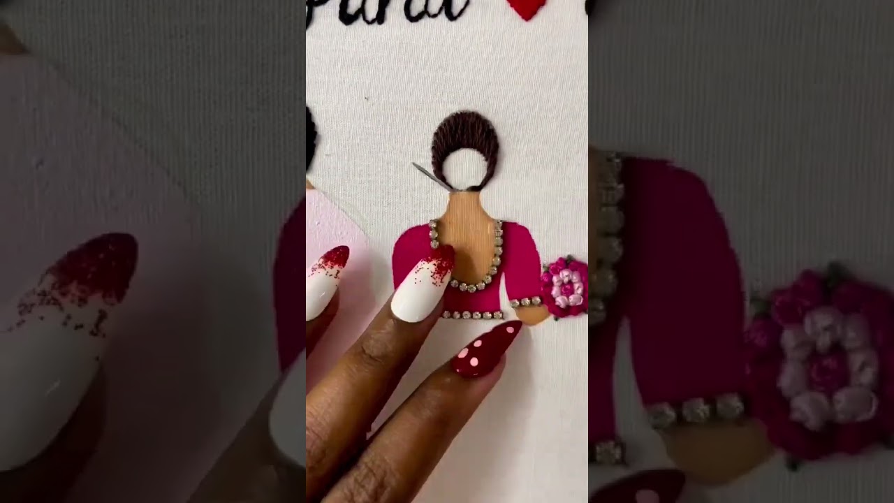 Embroidery Hoops | Bride hair style making | part-A