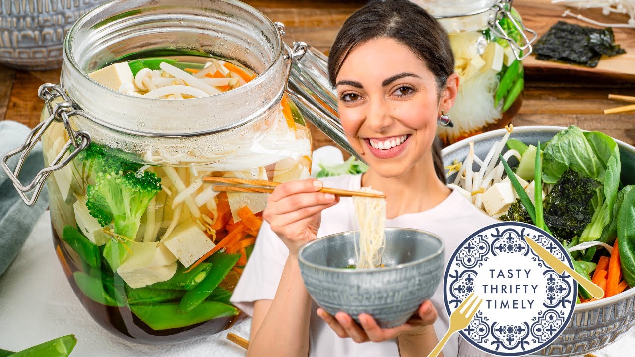 Best Meal Prep Vegan Lunch - Instant Noodle Soup