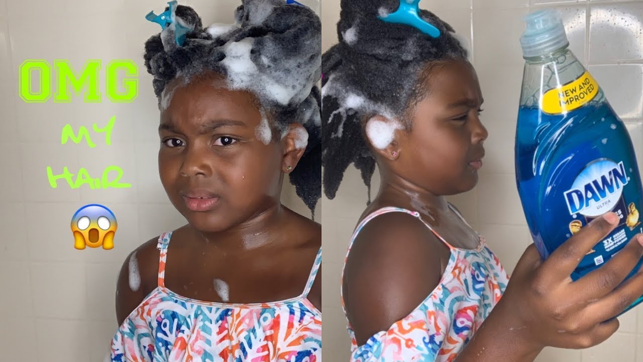 I Used Dawn Dish Soap To Wash My Daughter’s 4C Natural Hair