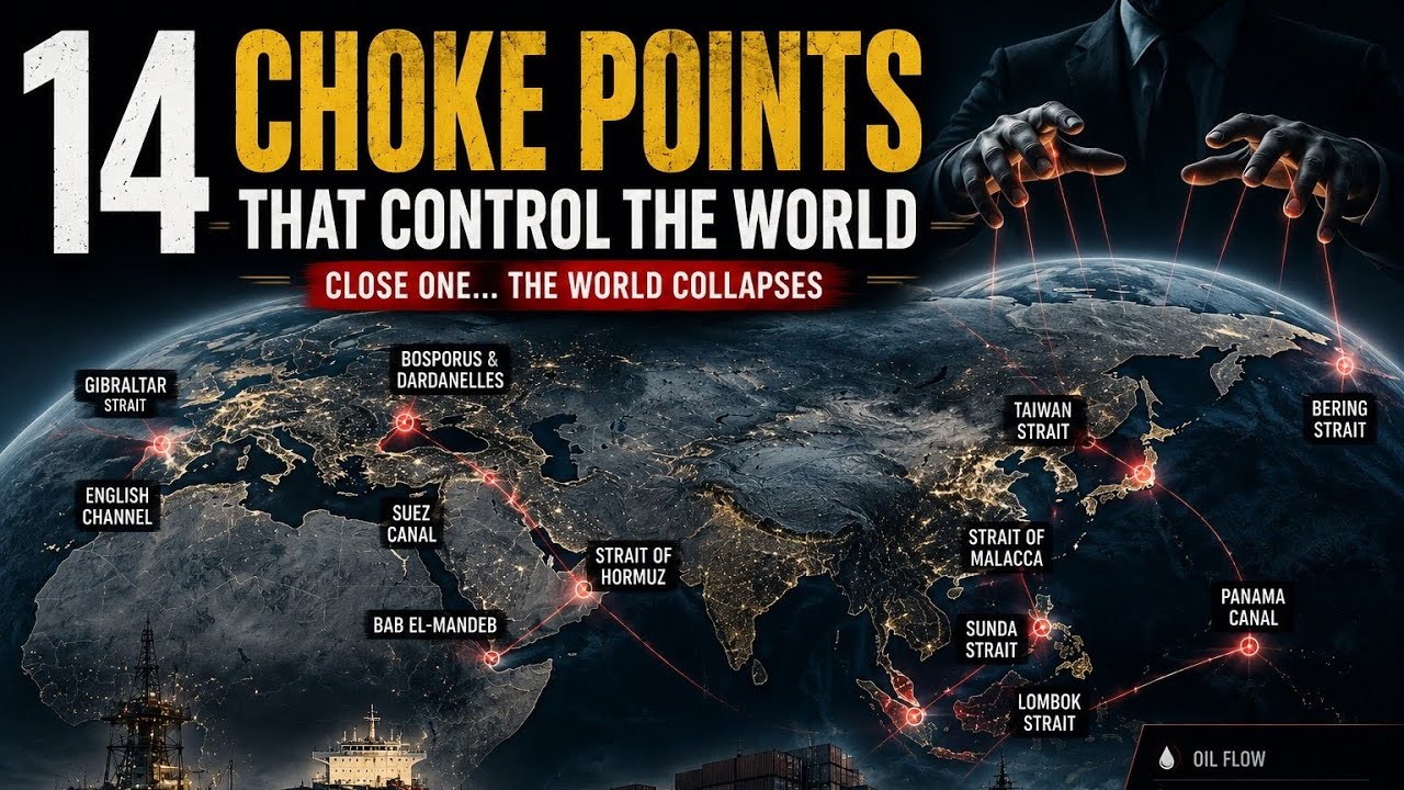 14 Chokepoints That Control The World | Close One Route&hellip; The World Collapses | USA