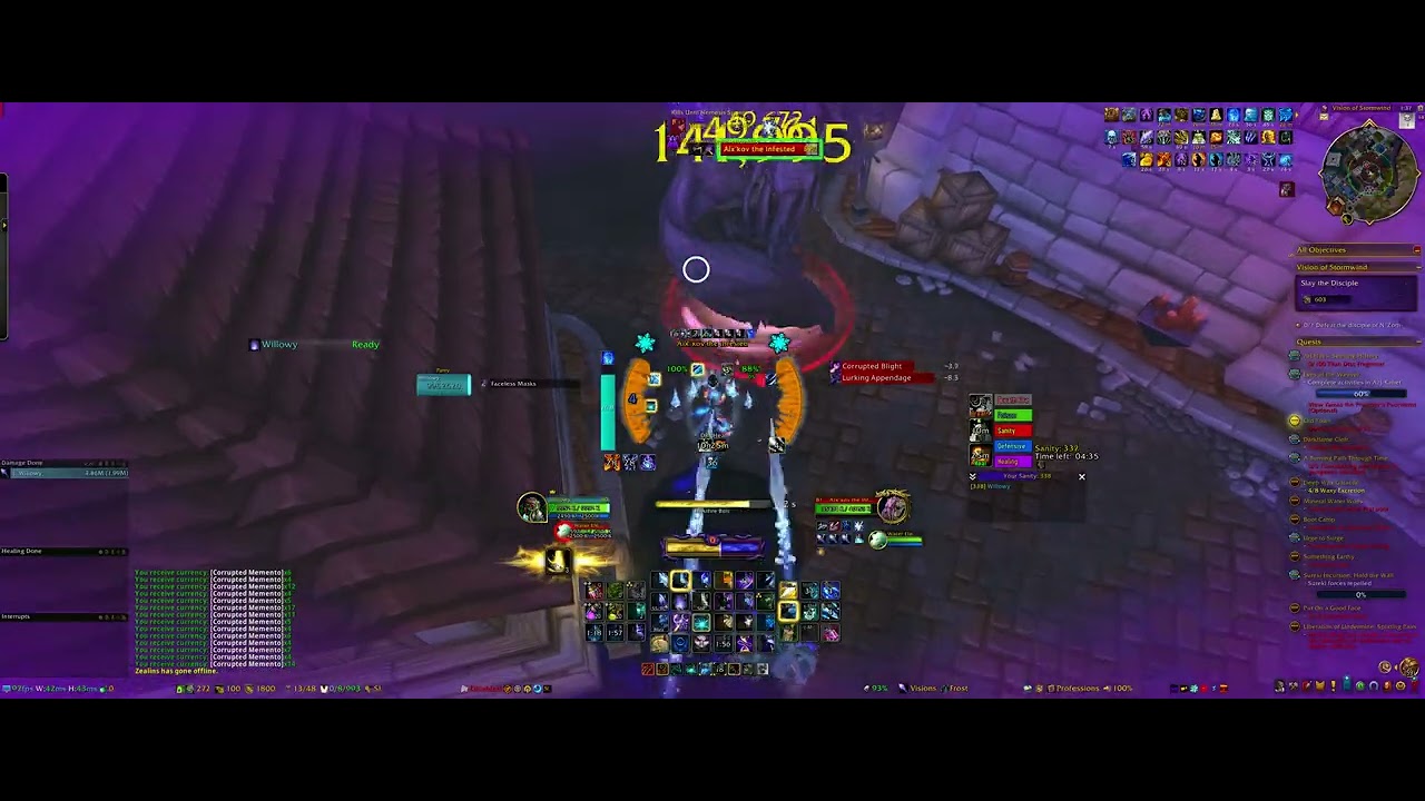 Horrific Visions TWW: Stormwind 8 mask Frost Mage