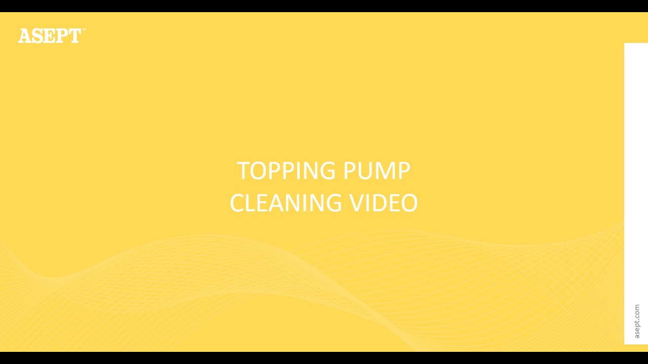 Topping Pump | Cleaning Video | ASEPT